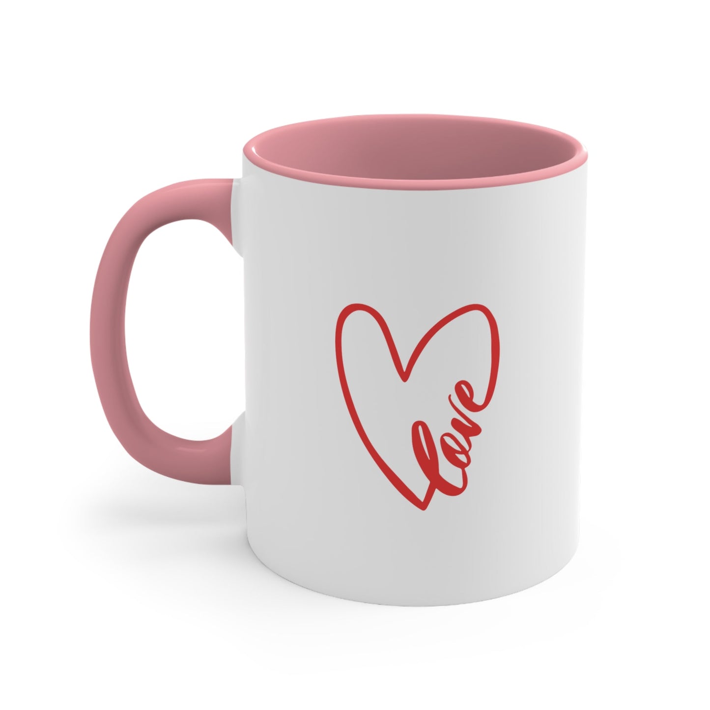 Heart Accent Coffee Mug, 11oz - Trendy AF