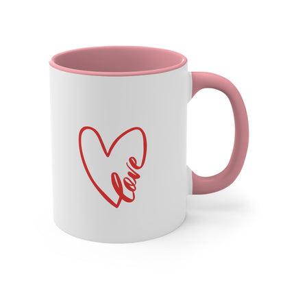 Heart Accent Coffee Mug, 11oz - Trendy AF