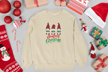 Ho Ho Ho Seasons Greetings Holiday Sweatshirt - Trendy AF