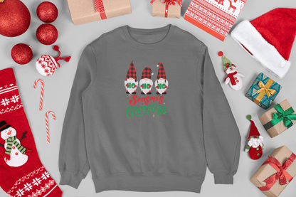 Ho Ho Ho Seasons Greetings Holiday Sweatshirt - Trendy AF