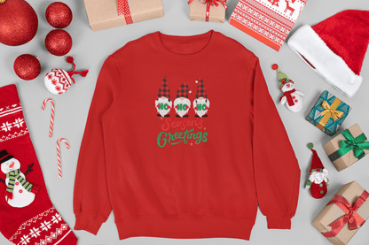 Ho Ho Ho Seasons Greetings Holiday Sweatshirt - Trendy AF