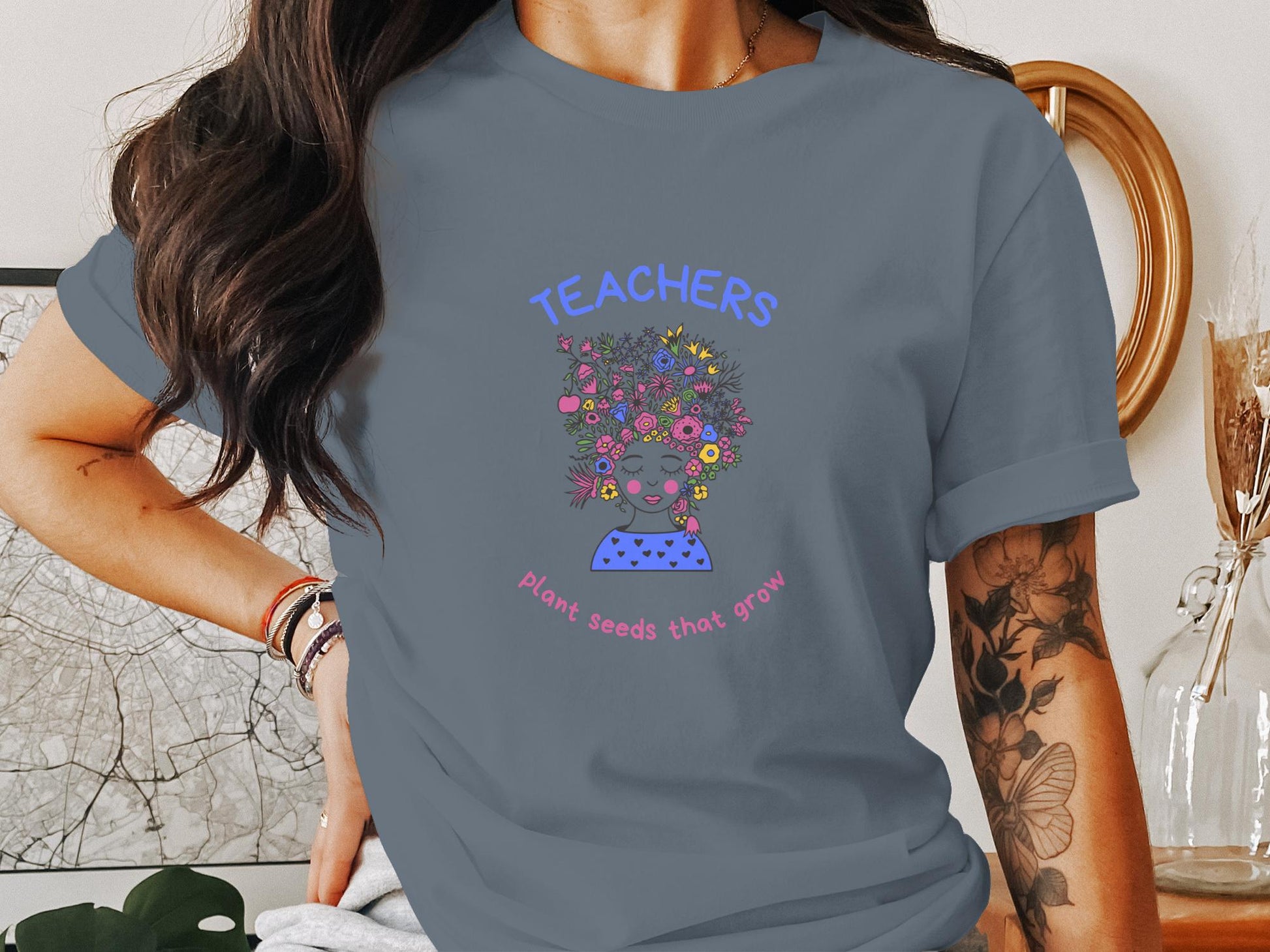 Inspiring Teachers Plant Seeds That Grow Graphic T-Shirt - Trendy AF