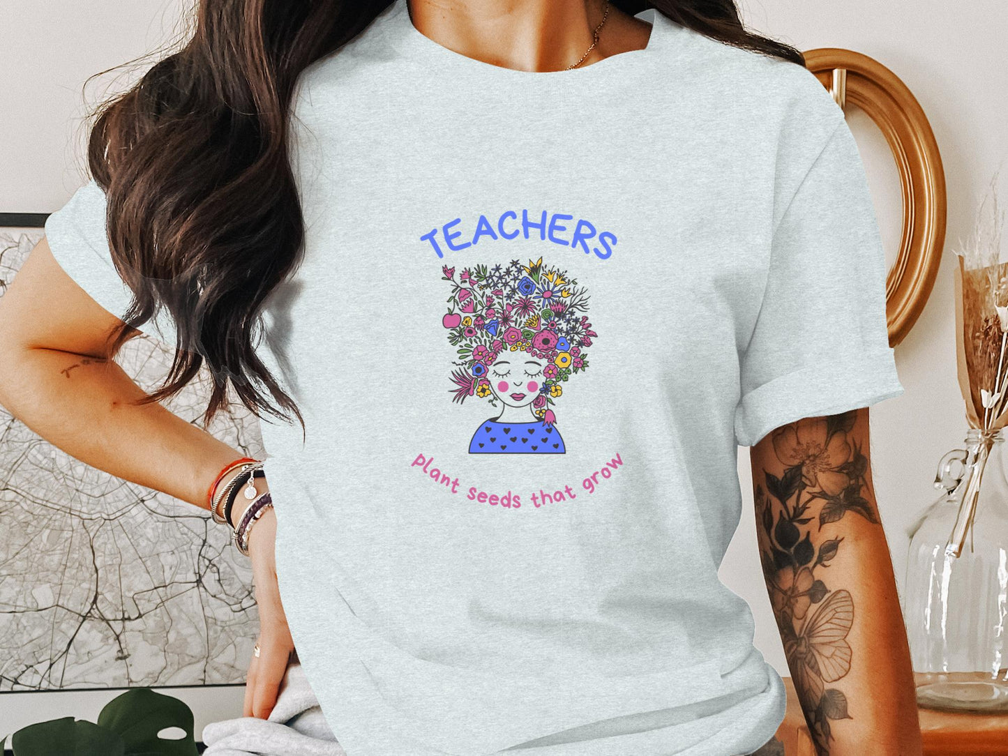 Inspiring Teachers Plant Seeds That Grow Graphic T-Shirt - Trendy AF