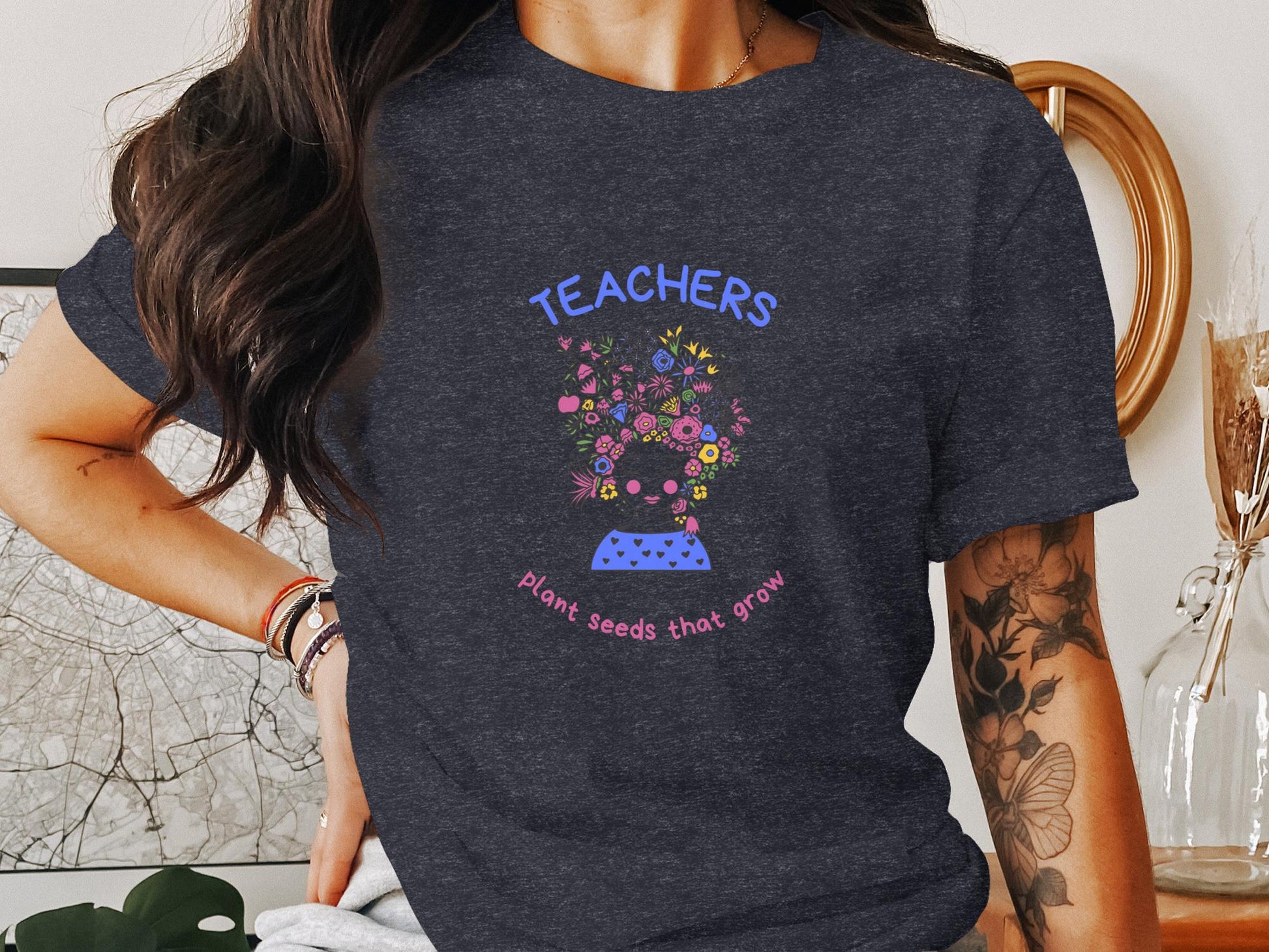 Inspiring Teachers Plant Seeds That Grow Graphic T-Shirt - Trendy AF