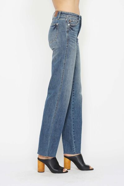 Judy Blue Full Size Tummy Control Straight Jeans - AlterEgo Trading Company