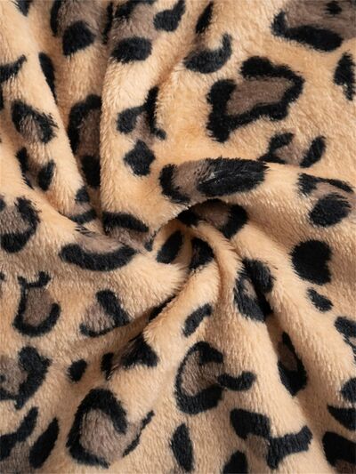 Leopard Wide Leg Plush Pants - AlterEgo Trading Company