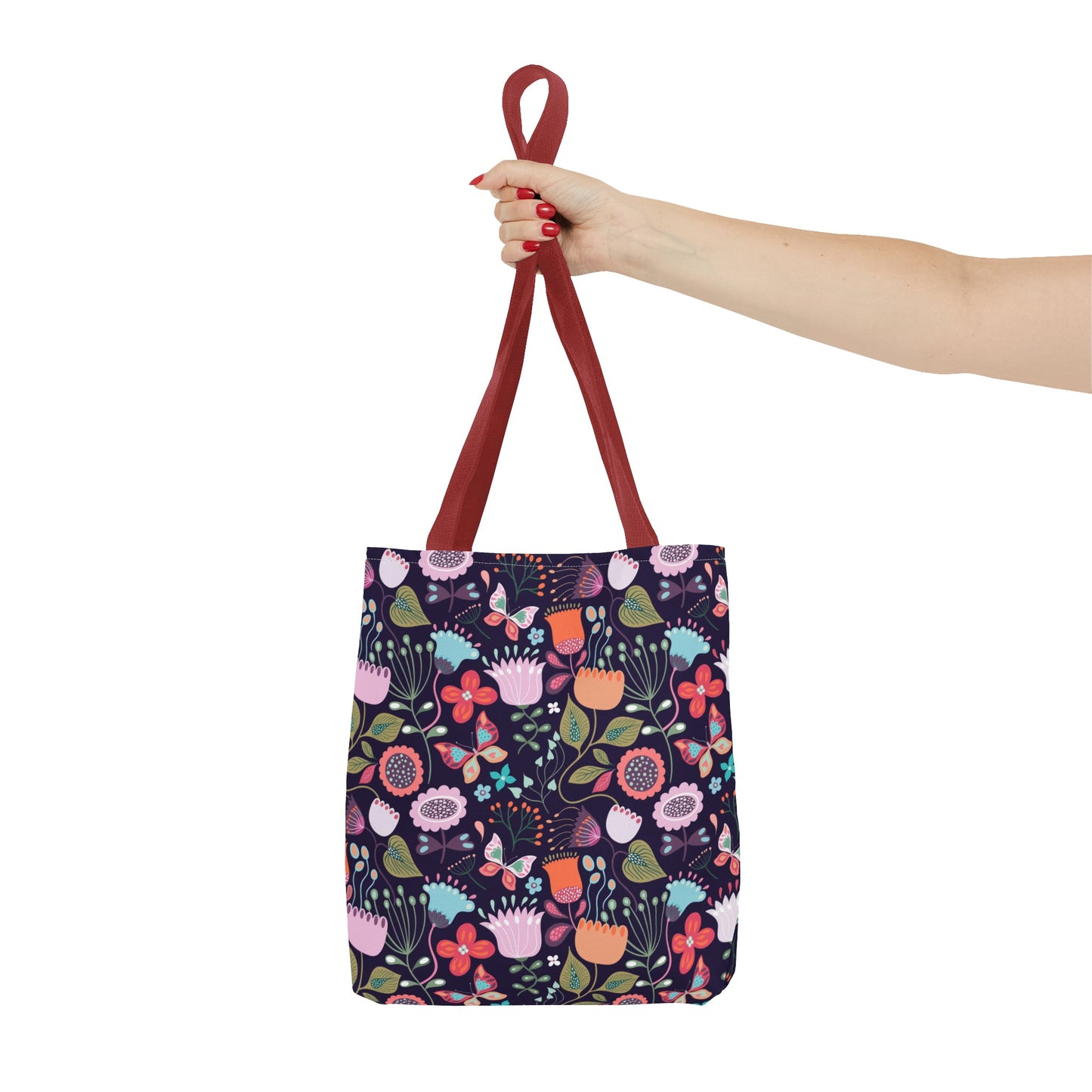 Midnight Garden - Enchanted Floral Tote Bag - Trendy AF