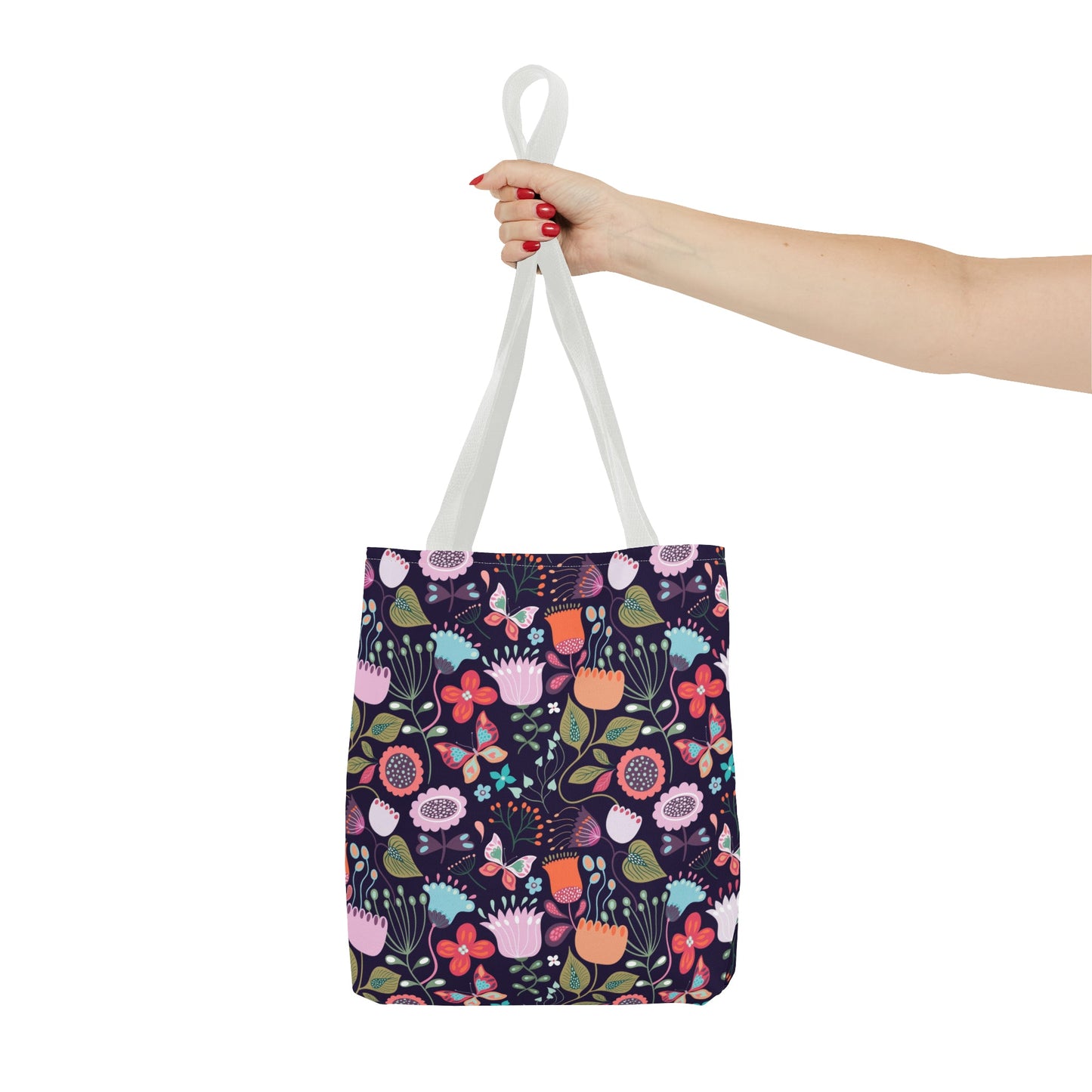 Midnight Garden - Enchanted Floral Tote Bag - Trendy AF