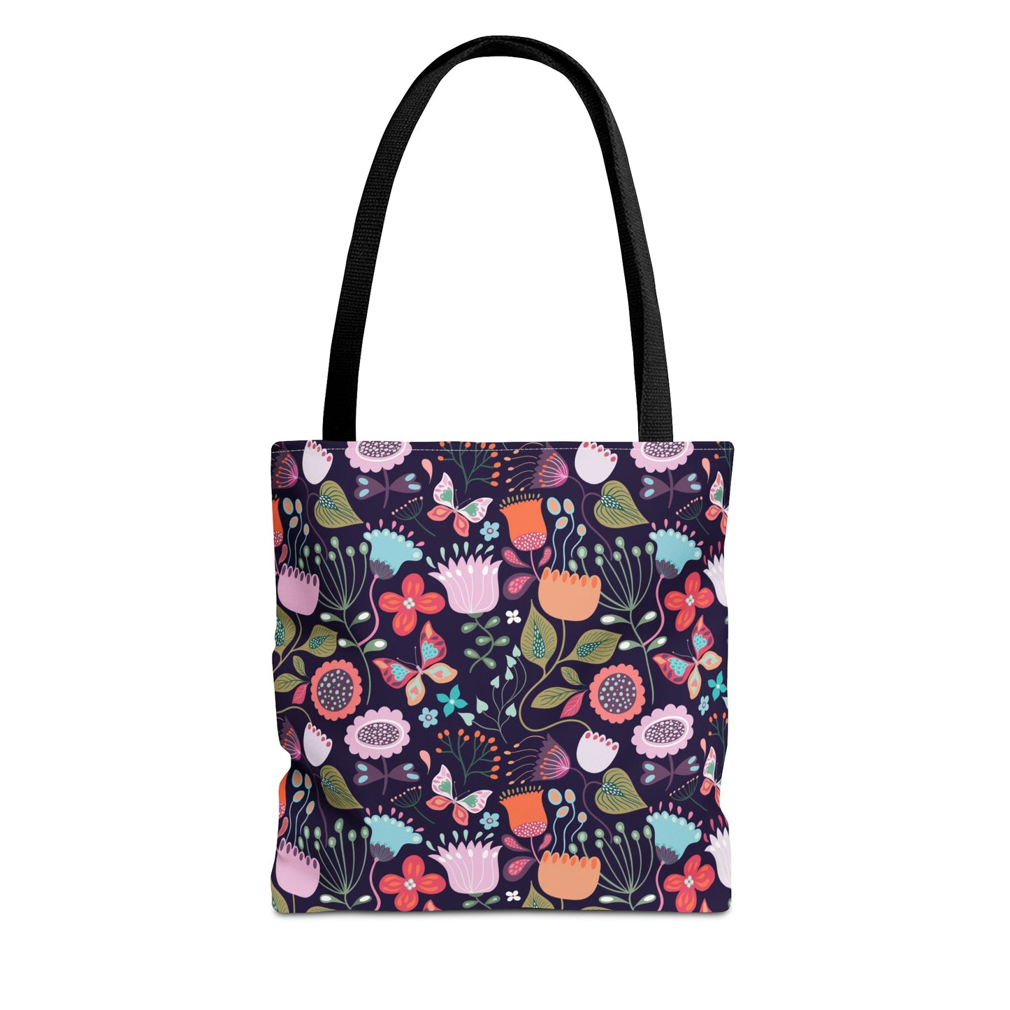 Midnight Garden - Enchanted Floral Tote Bag - Trendy AF