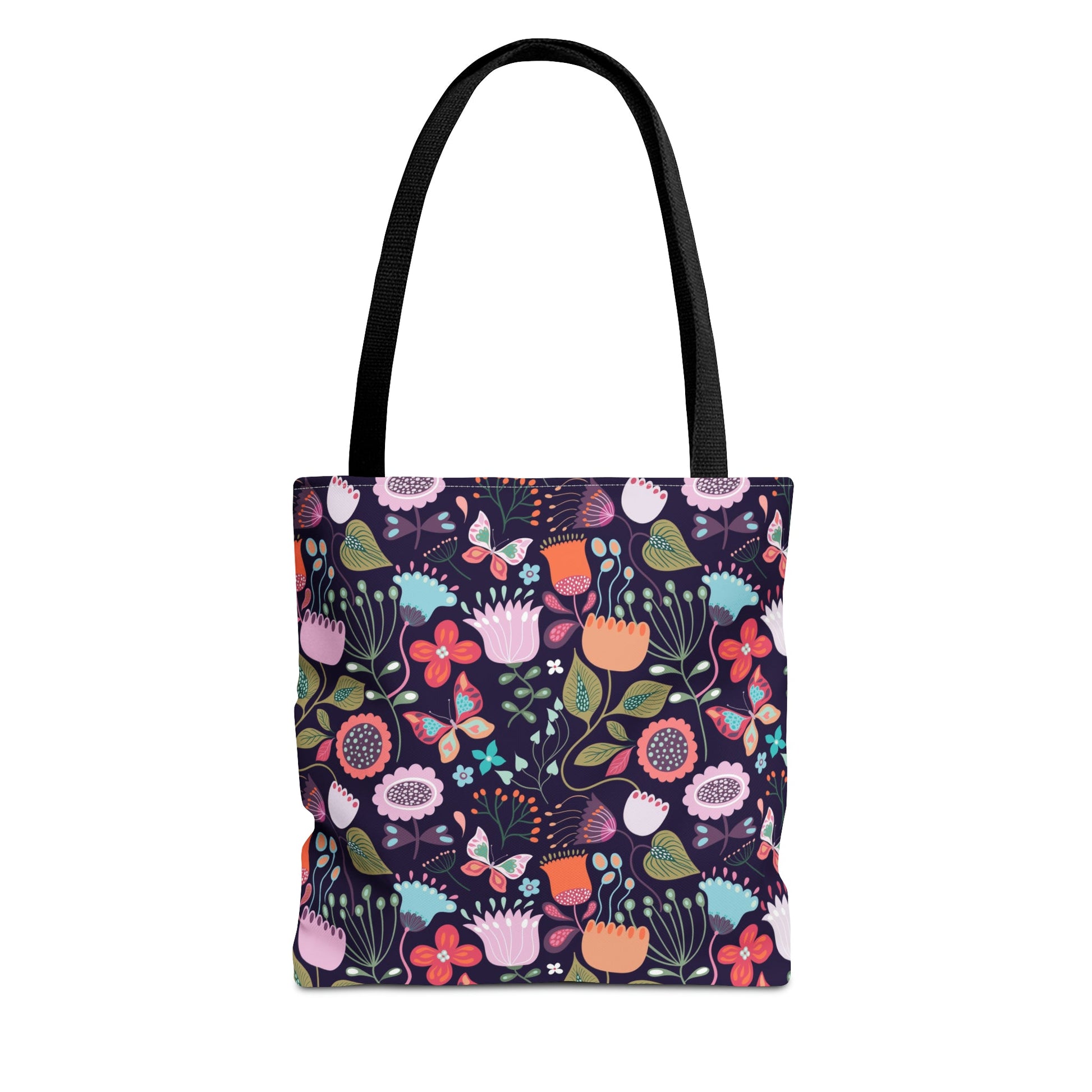 Midnight Garden - Enchanted Floral Tote Bag - Trendy AF