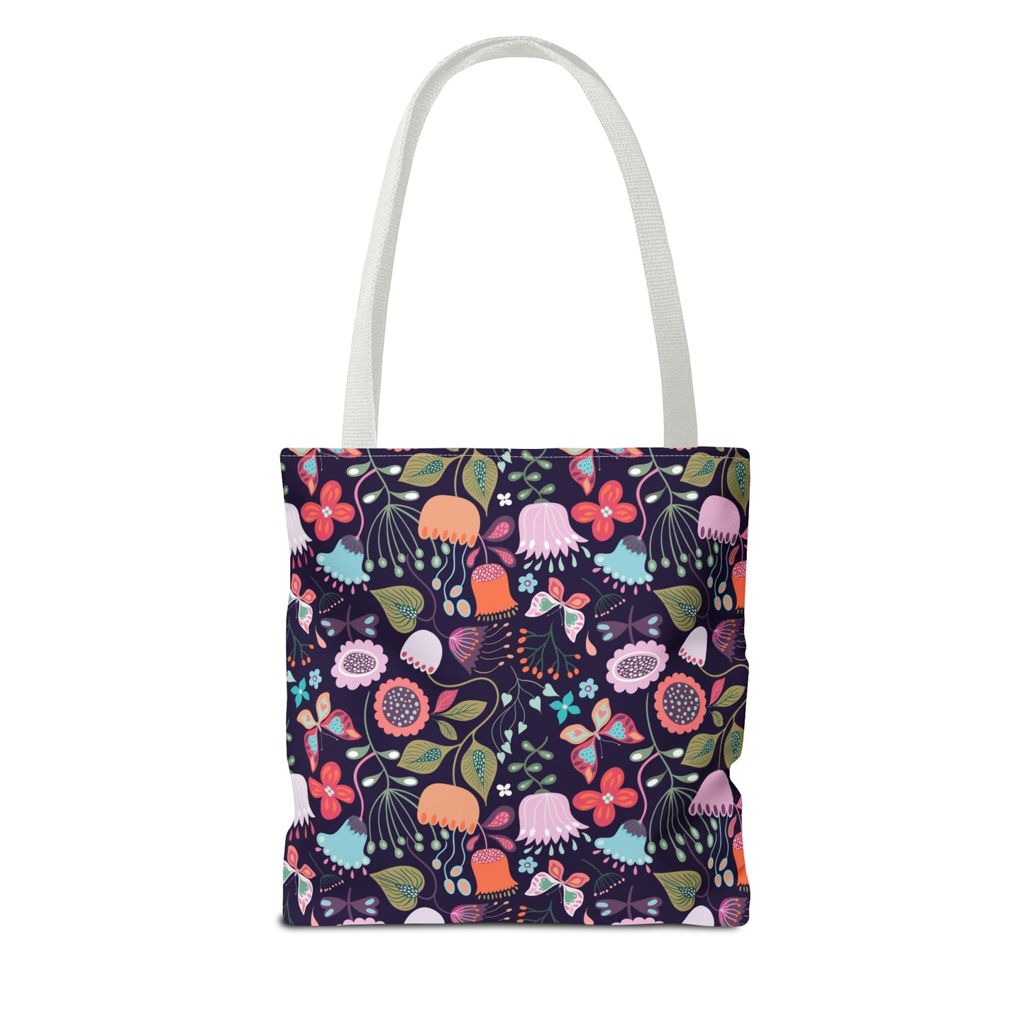 Midnight Garden - Enchanted Floral Tote Bag - Trendy AF