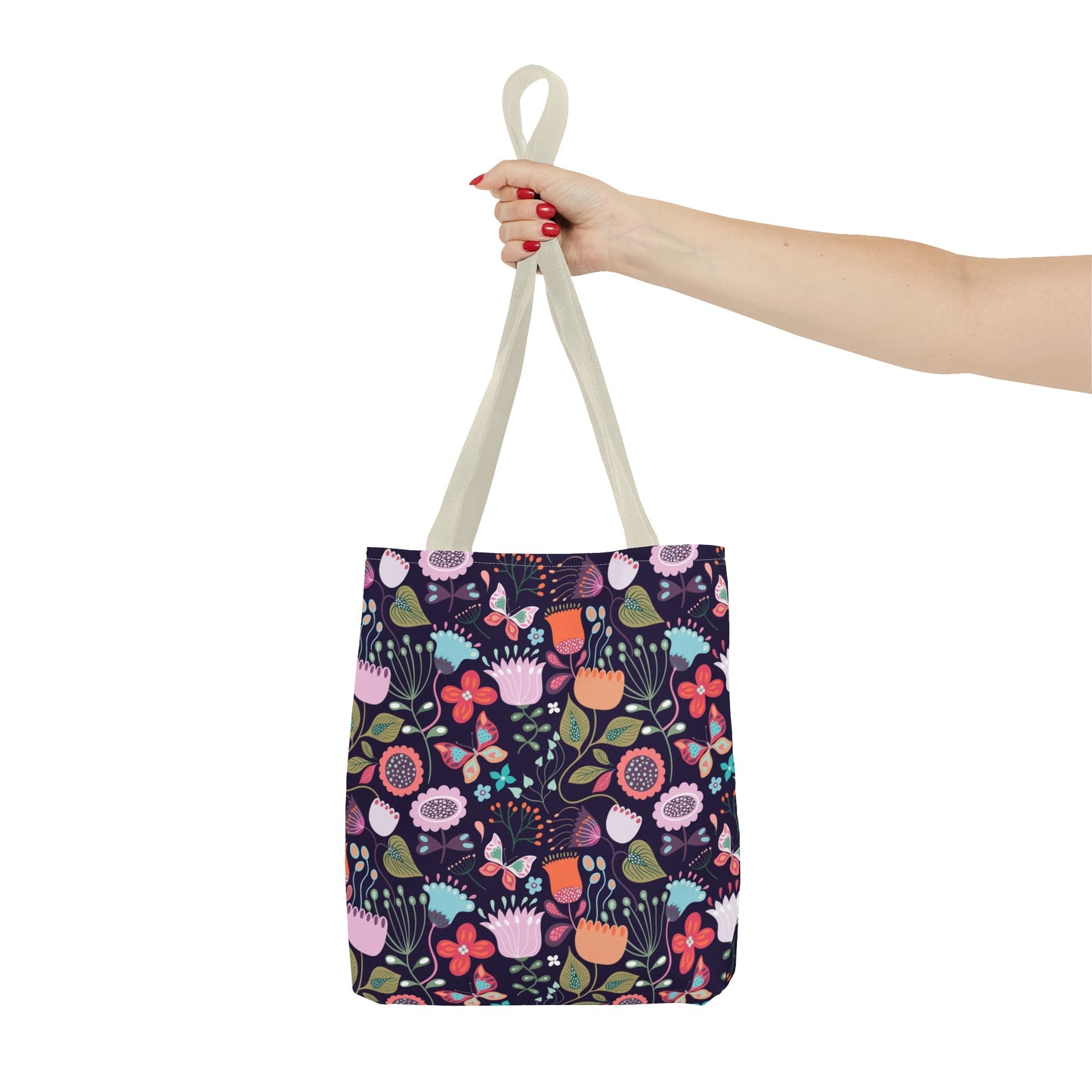 Midnight Garden - Enchanted Floral Tote Bag - Trendy AF