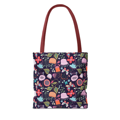 Midnight Garden - Enchanted Floral Tote Bag - Trendy AF