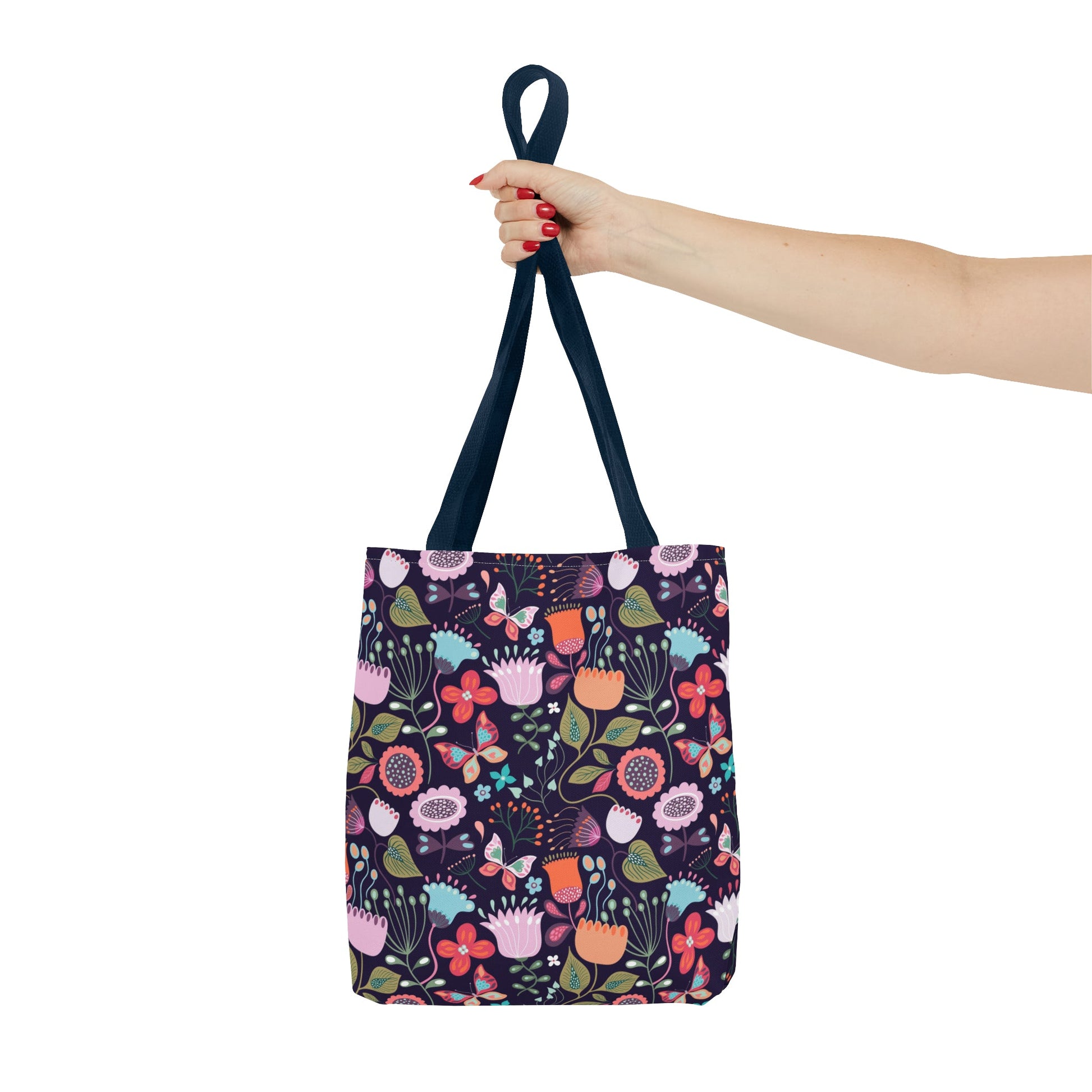 Midnight Garden - Enchanted Floral Tote Bag - Trendy AF