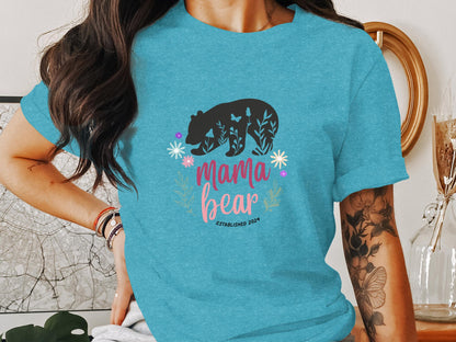 New Mom Mama Bear T-shirt - Trendy AF