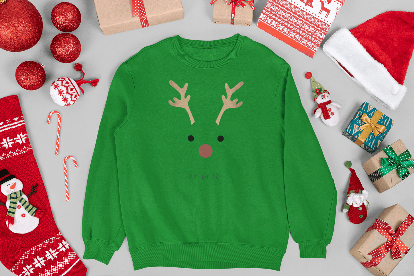 Oh Deer! Holiday Sweatshirt - Trendy AF