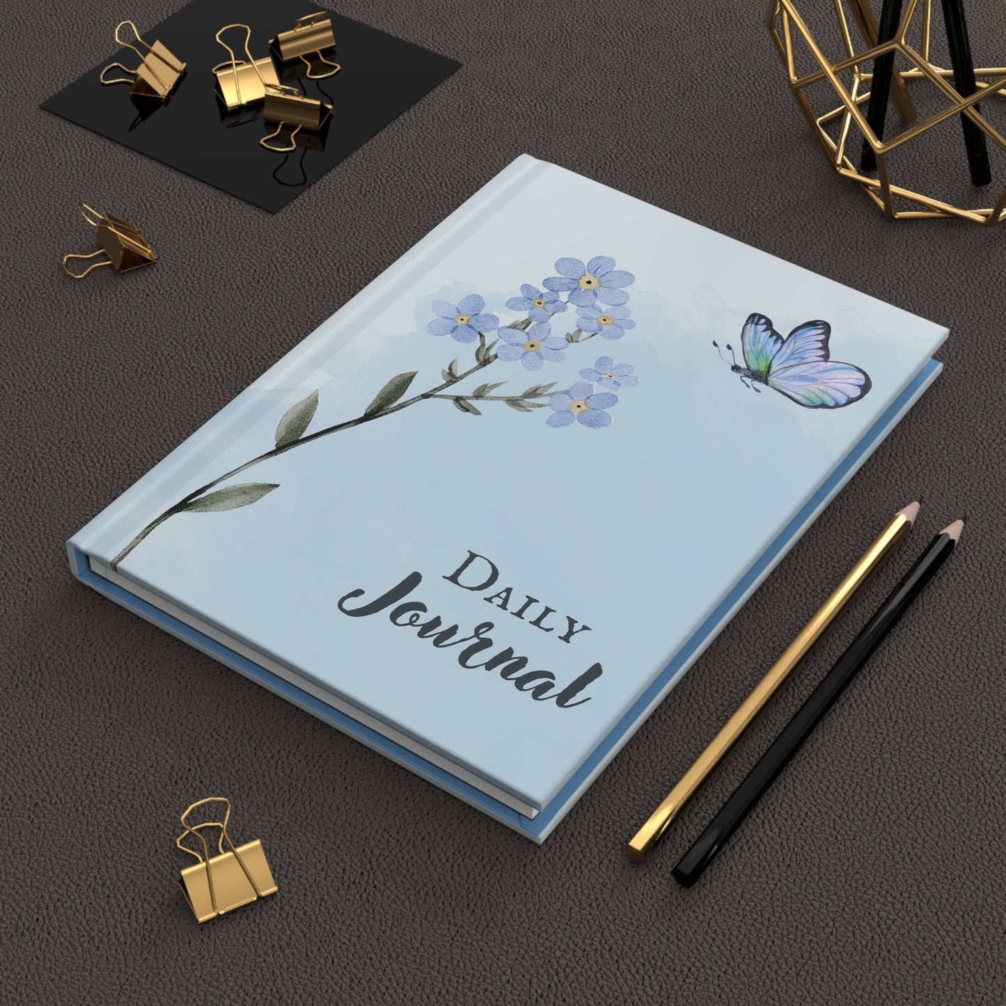 Peaceful Daily Journal Hardcover Matte - Trendy AF