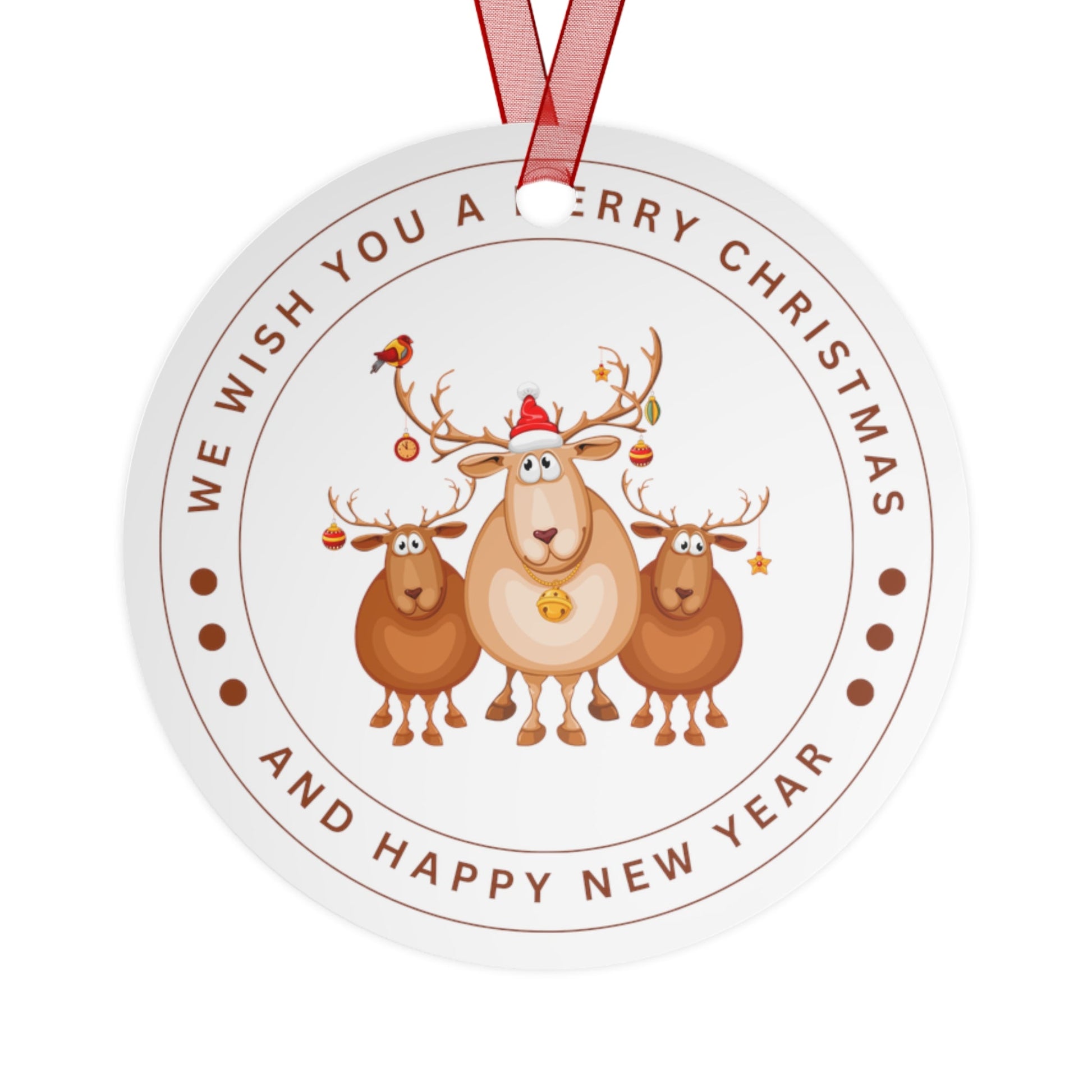 Reindeer Christmas Ornament - Trendy AF