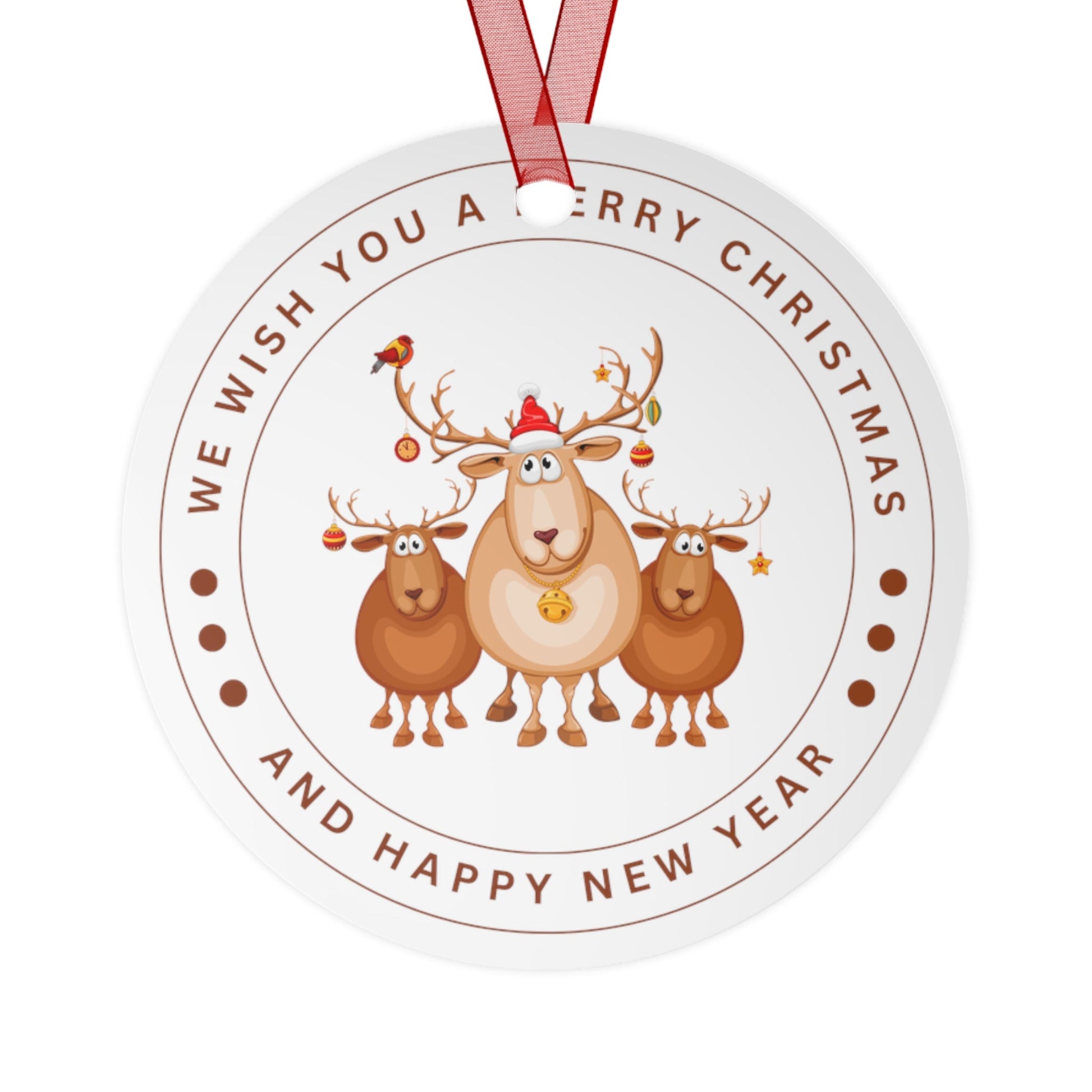 Reindeer Christmas Ornament - Trendy AF