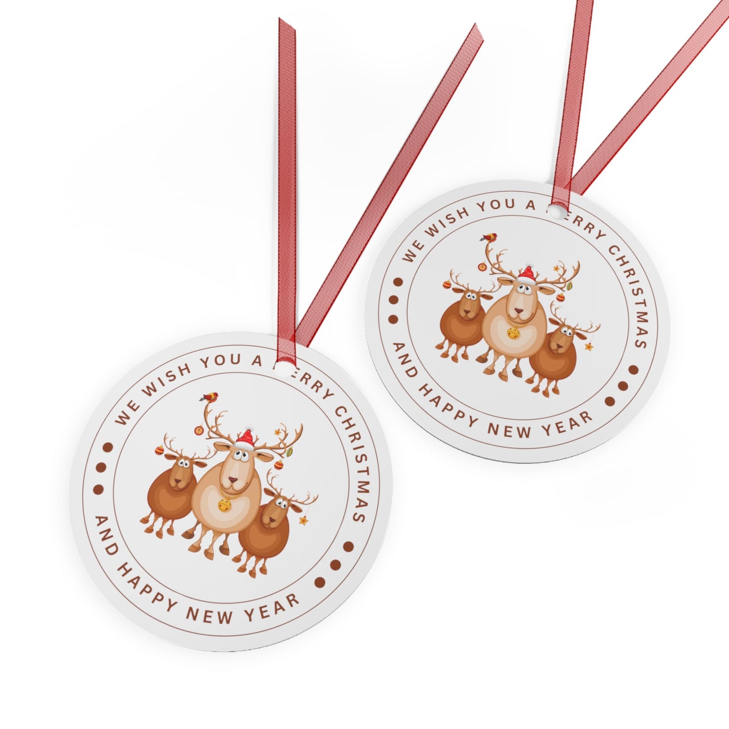 Reindeer Christmas Ornament - Trendy AF