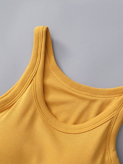 Round Neck Tank with Bra - AlterEgo Trading Company