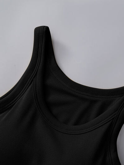 Round Neck Tank with Bra - AlterEgo Trading Company