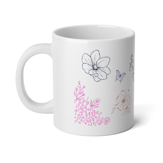 Simply Floral Jumbo Mug, 20oz - Trendy AF