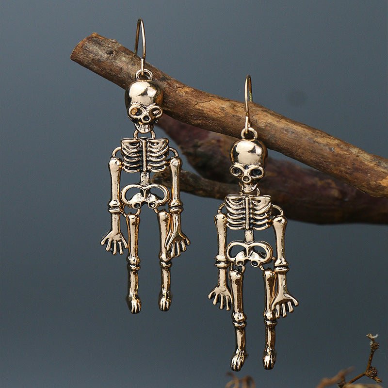 Skeleton Alloy Earrings - Trendy AF