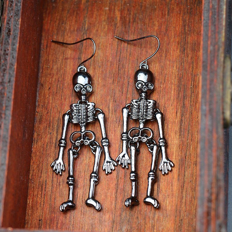 Skeleton Alloy Earrings - Trendy AF