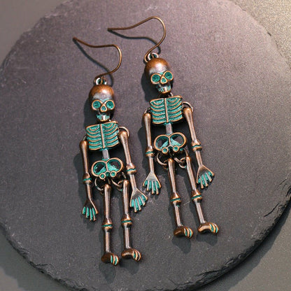 Skeleton Alloy Earrings - Trendy AF