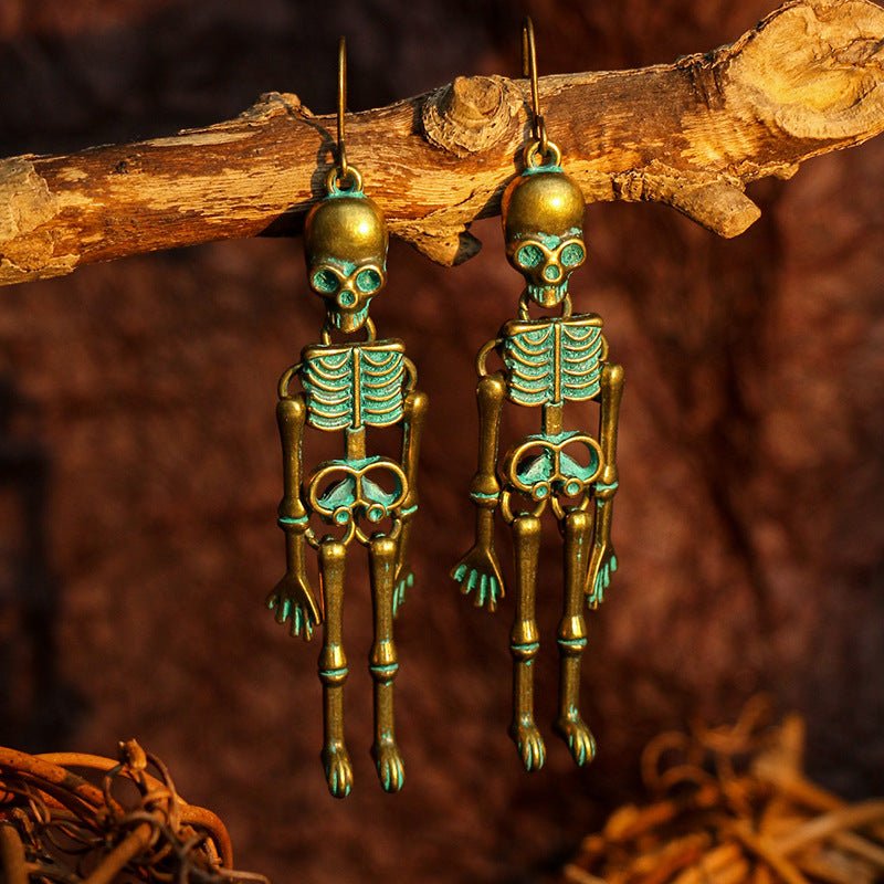 Skeleton Alloy Earrings - Trendy AF