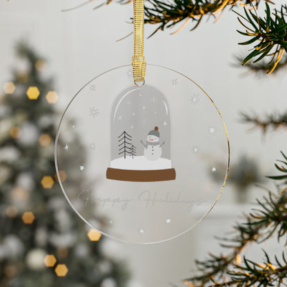 Snow Globe Acrylic Ornament - Trendy AF