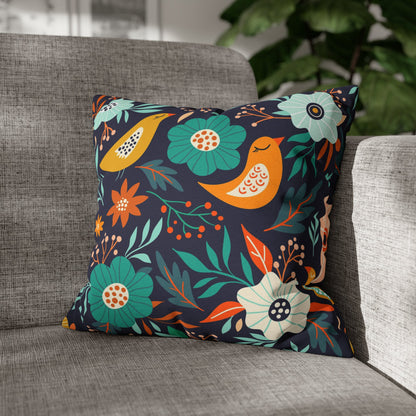 Spring Vibes Polyester Square Pillow Case - Trendy AF