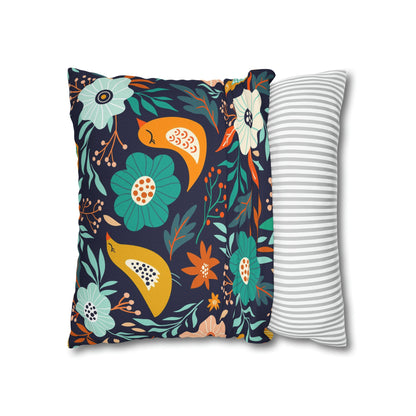 Spring Vibes Polyester Square Pillow Case - Trendy AF