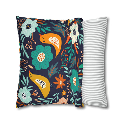 Spring Vibes Polyester Square Pillow Case - Trendy AF