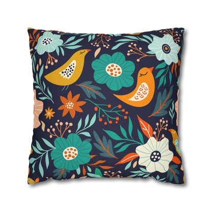 Spring Vibes Polyester Square Pillow Case - Trendy AF