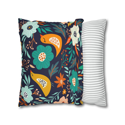 Spring Vibes Polyester Square Pillow Case - Trendy AF