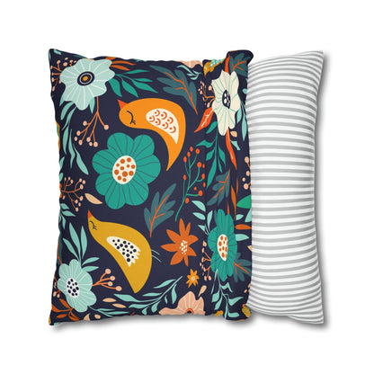 Spring Vibes Polyester Square Pillow Case - Trendy AF