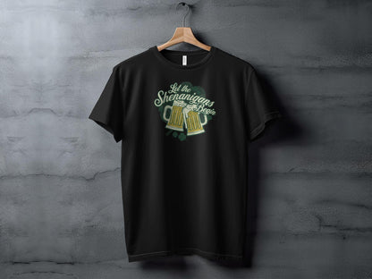 St. Patrick's Day T-Shirt Let the Shenanigans Begin Irish Celebration Tee - Trendy AF