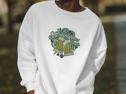 St. Patrick's Day T-Shirt Let the Shenanigans Begin Irish Celebration Tee - Trendy AF