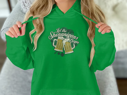 St. Patrick's Day T-Shirt Let the Shenanigans Begin Irish Celebration Tee - Trendy AF