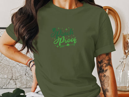 St. Patrick's Day T-Shirt Pinch Proof Green Clover Women's Men's Tee, Casual Festive Holiday Shirt, Unisex Clover Graphic Top - Trendy AF