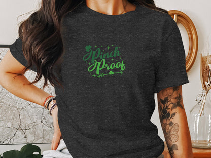 St. Patrick's Day T-Shirt Pinch Proof Green Clover Women's Men's Tee, Casual Festive Holiday Shirt, Unisex Clover Graphic Top - Trendy AF