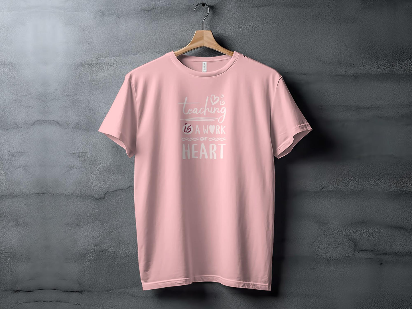 Teaching is a Work of Heart T-Shirt, Inspirational Teacher Appreciation Gift, Unisex Educator Tee, School Staff Love Graphic Shirt - Trendy AF