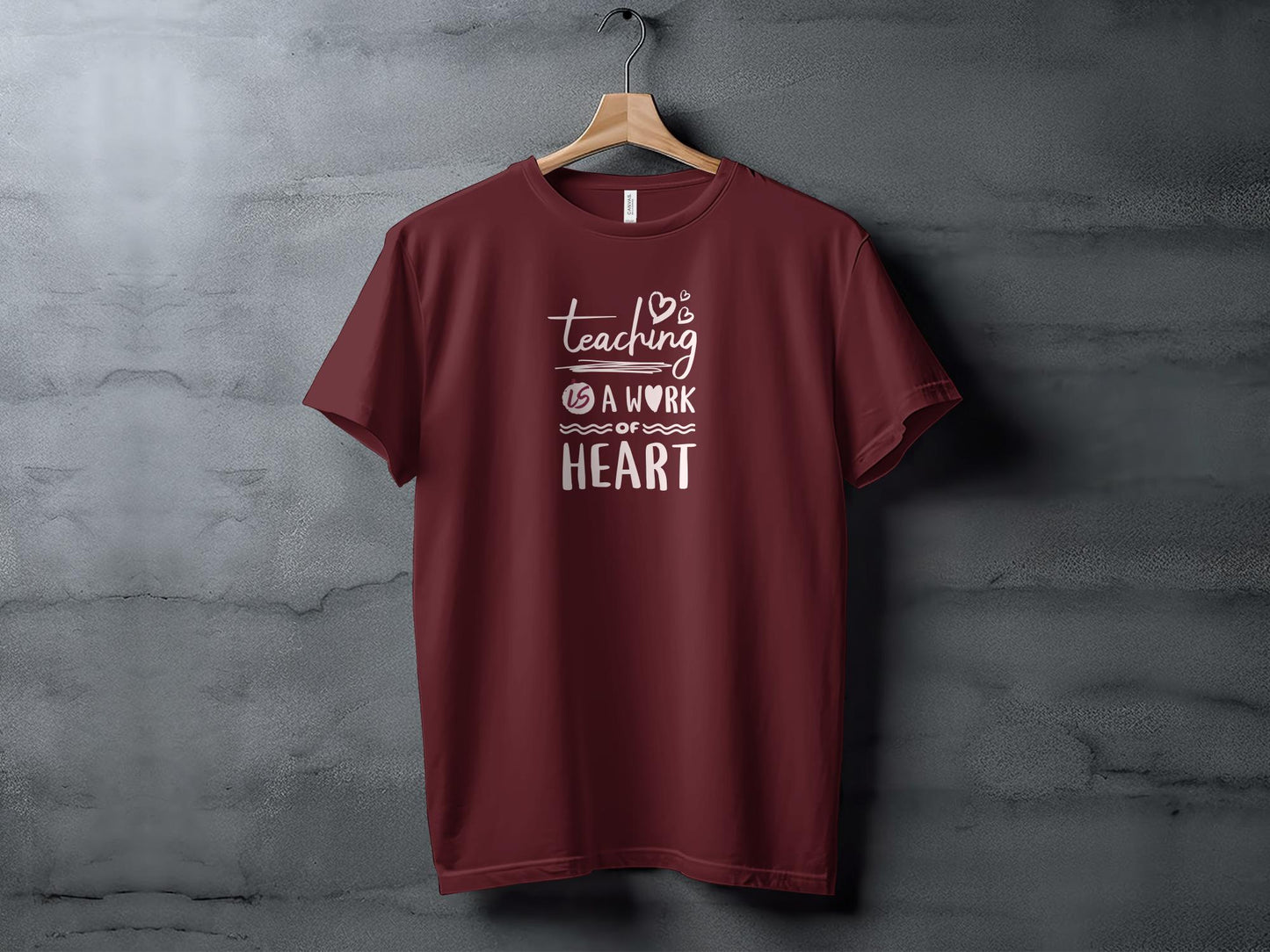 Teaching is a Work of Heart T-Shirt, Inspirational Teacher Appreciation Gift, Unisex Educator Tee, School Staff Love Graphic Shirt - Trendy AF