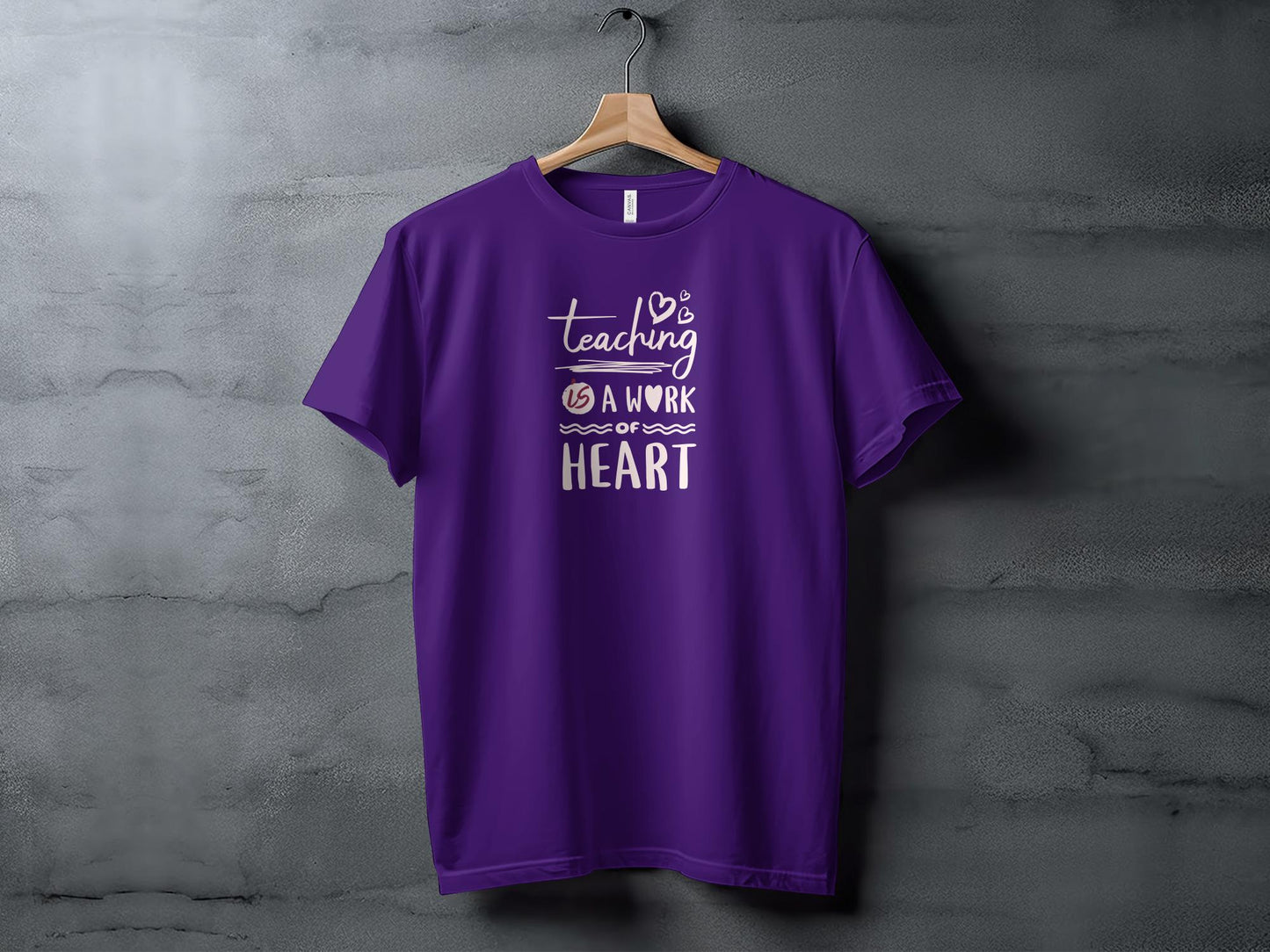 Teaching is a Work of Heart T-Shirt, Inspirational Teacher Appreciation Gift, Unisex Educator Tee, School Staff Love Graphic Shirt - Trendy AF