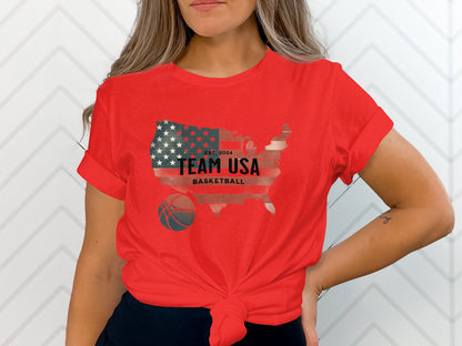 Team USA Basketball 2024 T-Shirt - Trendy AF