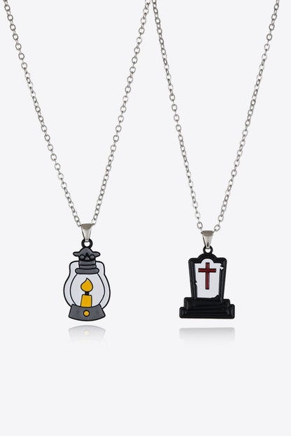 Two - Piece Halloween Theme Necklace Set - Trendy AF