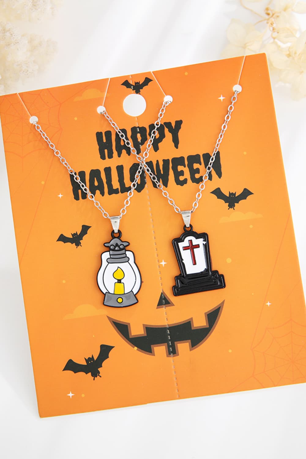 Two - Piece Halloween Theme Necklace Set - Trendy AF