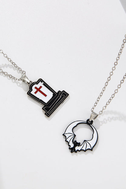 Two - Piece Halloween Theme Necklace Set - Trendy AF